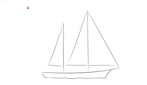 How To Draw A Boat Drawing Tutorial Part 1 Kids Drawing Easy Drawing ...