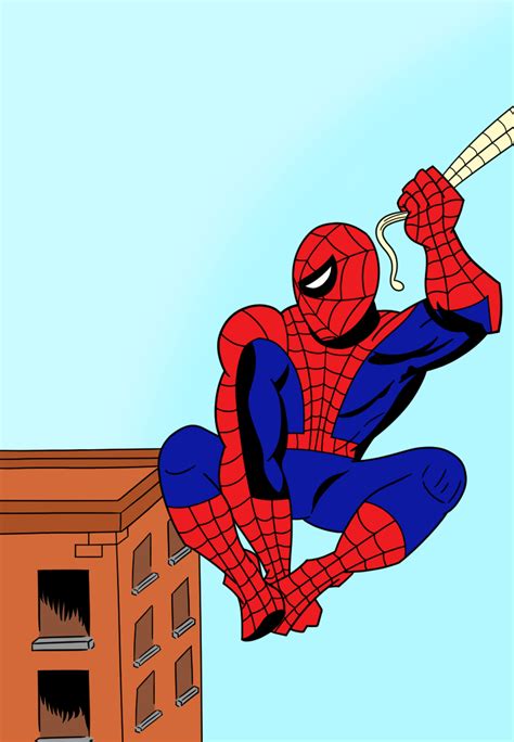 Spiderman Swinging by EpithetSoup on Newgrounds