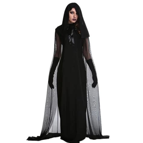 Halloween Cosplay Costume Vampire Witch Dress Women Uniforms with Hats ...