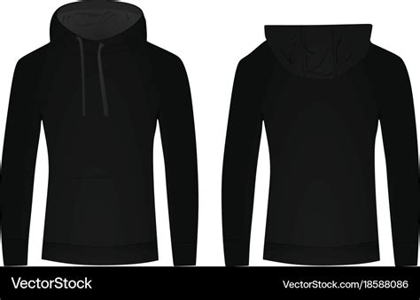 Black hoodie Royalty Free Vector Image - VectorStock