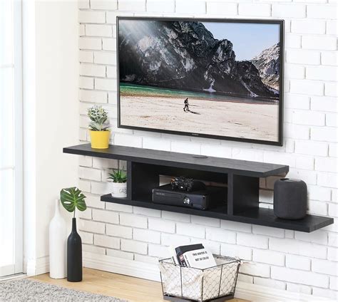 FITUEYES Floating TV Stand Wall Mounted Audio/Video Console AV Shelves ...