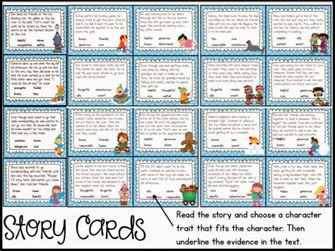 Sarah's First Grade Snippets: All About Characters: Task Cards, Graphic ...