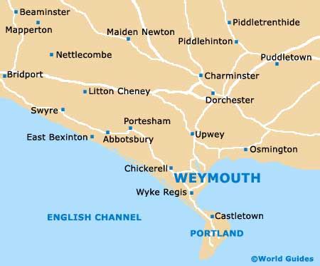 Weymouth On Map Of England - Gillie Donnamarie