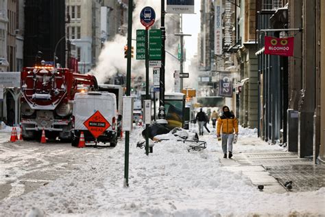 New York snow: Latest weather forecast and how much snow has fallen in ...