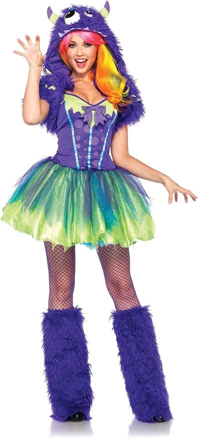 Amazon.com: Leg Avenue Women's 2 Piece Purple Posh Monster Costume ...