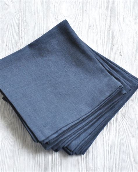 Cloth Napkins Bulk Blue Linen Napkins Blue Cloth Napkins - Etsy