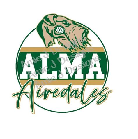 Alma Airedales No Leopard Mascot Version Arkansas PNG - Etsy