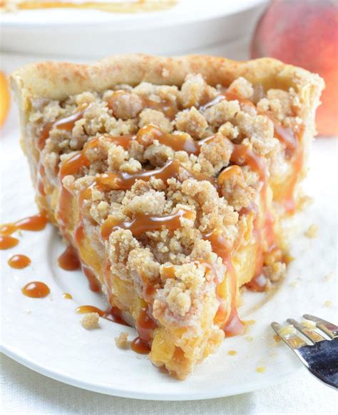 Caramel Crumble Peach Pie | Best Peach Pie Recipe