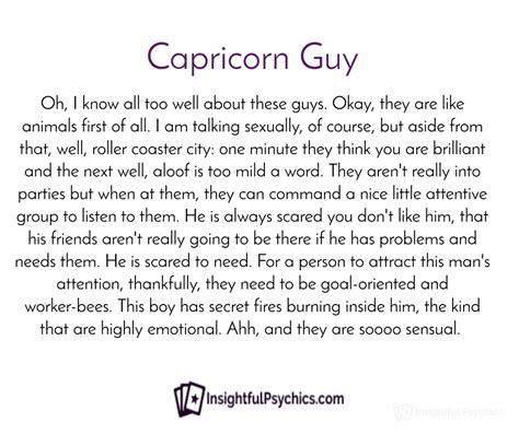 Capricorn man love personality traits more – Artofit