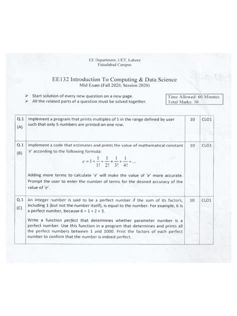 Past Papers 20 | PDF