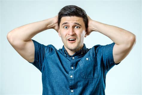 Closeup Portrait of Very Sad, Disappointed Man Stock Photo - Image of ...