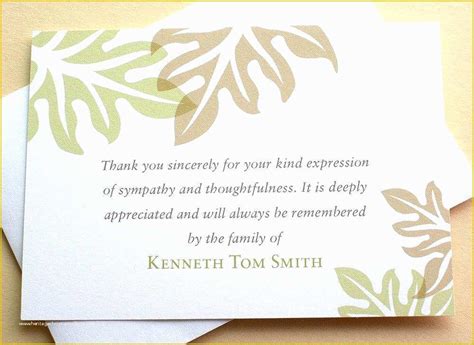 Sympathy Card Templates Free Download Of Free Printable Thank You Cards ...