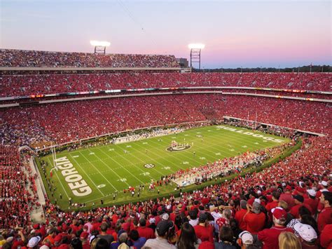 Georgia Bulldogs Football Panoramic Poster Sanford Stadium Picture ...