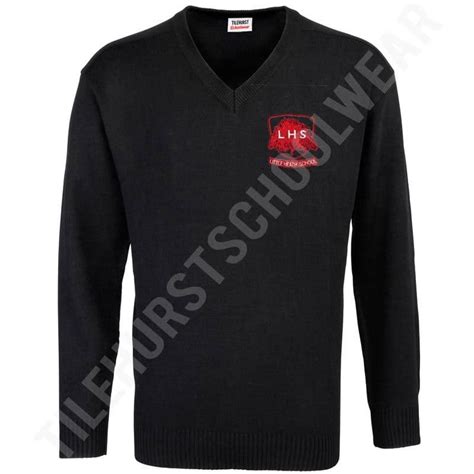 Little Heath School Jumper Red logo