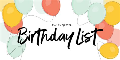 This List of Birthdays Will Make Your Q1 Planning So Much Easier in 2021