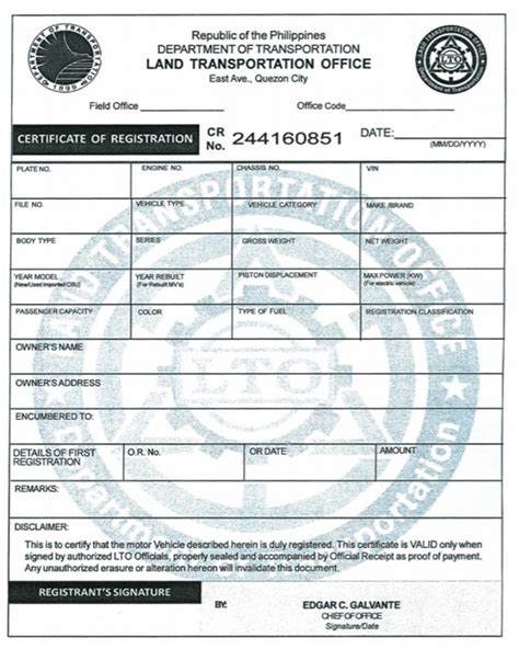 Lto Motorcycle Registration Renewal Form | Reviewmotors.co