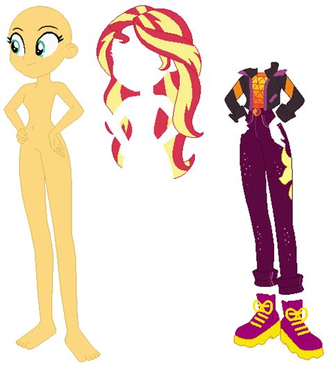 EqG Sunset Shimmer Base 23 by SelenaEde on DeviantArt