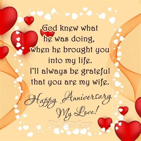 Romantic Wedding Anniversary Wishes for Wife » True Love Words | Happy ...