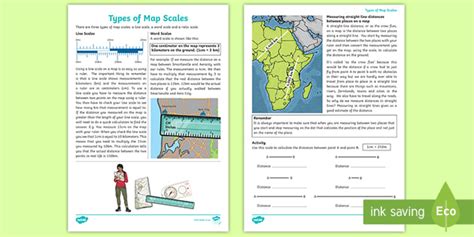 Types of Map Scales (teacher made)