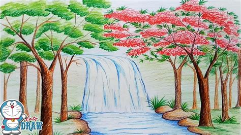 Simple Waterfall Drawing at GetDrawings | Free download