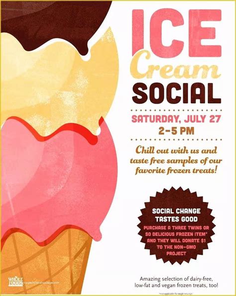 Free Ice Cream social Template Of Ice Cream social Invitation Template ...