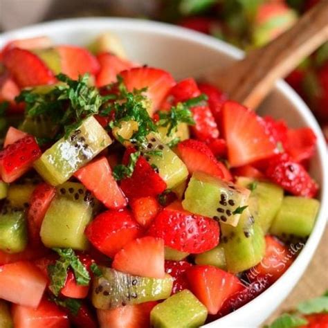 Strawberry Kiwi Fruit Salad - Will Cook For Smiles