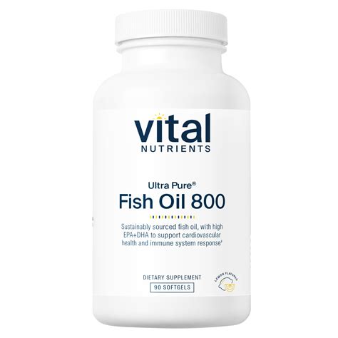 Ultra Pure Fish Oil 800 | 90 Softgels | Pure Fish Oil Supplements