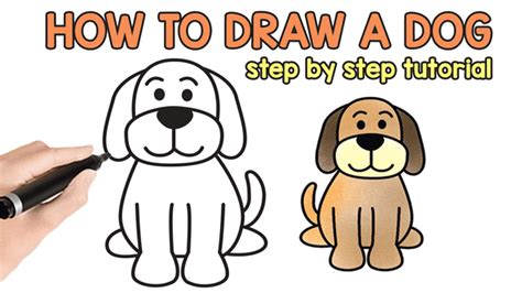 How To Draw A Simple Cute Dog