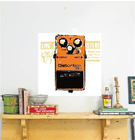 Distortion Pedal / Boss DS-1 / Guitar / Art Print / Metal - Etsy