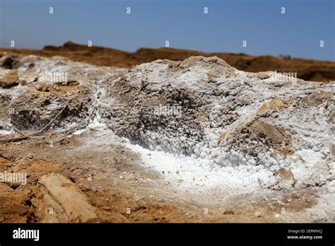 dead sea salt at Jordan, Middle East Stock Photo - Alamy