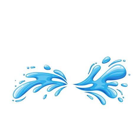 Premium Vector | Drops and splashes of water vector illustration of the ...