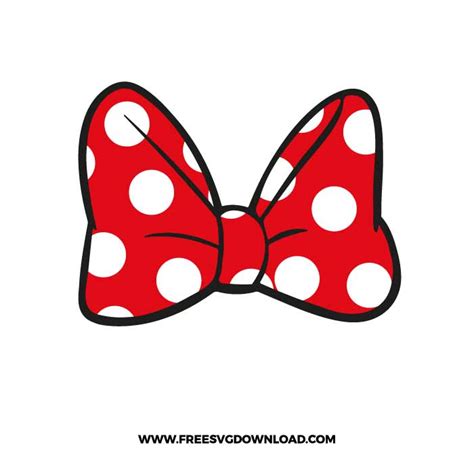 Minnie Mouse Bow SVG & PNG Free Download | Free SVG Download