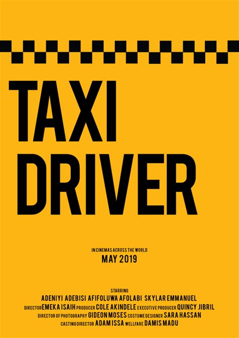 Concept Movie Poster - Taxi Driver | Taxi driver, World star, Taxi