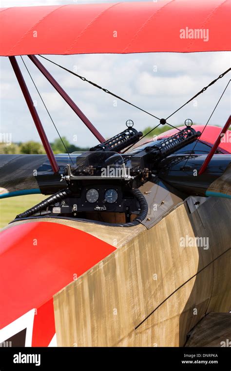 Fokker Dr1 Triplane Replica G-BVZG close-up of cockpit Stock Photo - Alamy