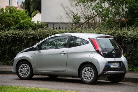 Rear View of Grey Toyota Aygo Parked in the Street Editorial Stock ...