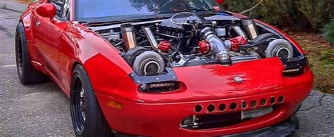 This 1990 Mazda MX-5 Miata With a Twin-Turbo V8 Swap Is One Sweet ...