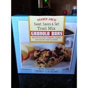 Trader Joe's Sweet, Savory & Tart Trail MIX Granola Bars: Calories ...