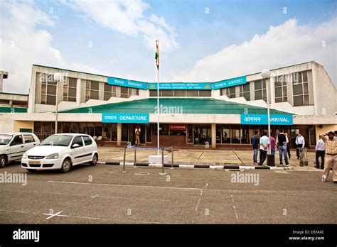 People outside Shimla Airport, Shimla, Himachal Pradesh, India Stock ...