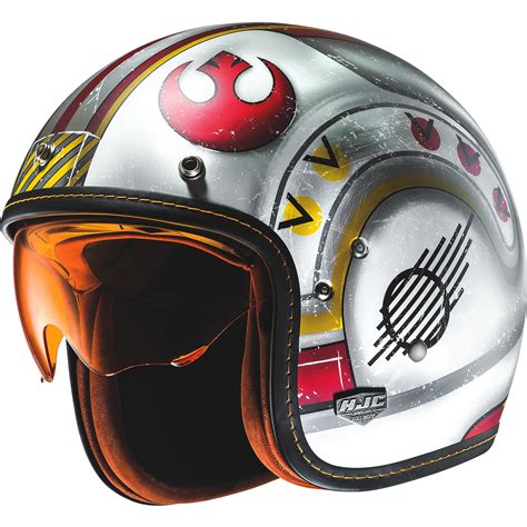 HJC FG-70S X-Wing Fighter Pilot Open Face Motorcycle Helmet Star Wars ...