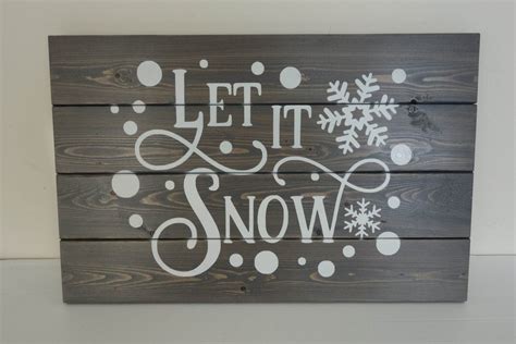 Let It Snow Wood Sign - by Rosewood59 @ LumberJocks.com ~ woodworking ...