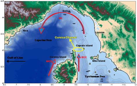 Map of the Ligurian Sea. | Download Scientific Diagram