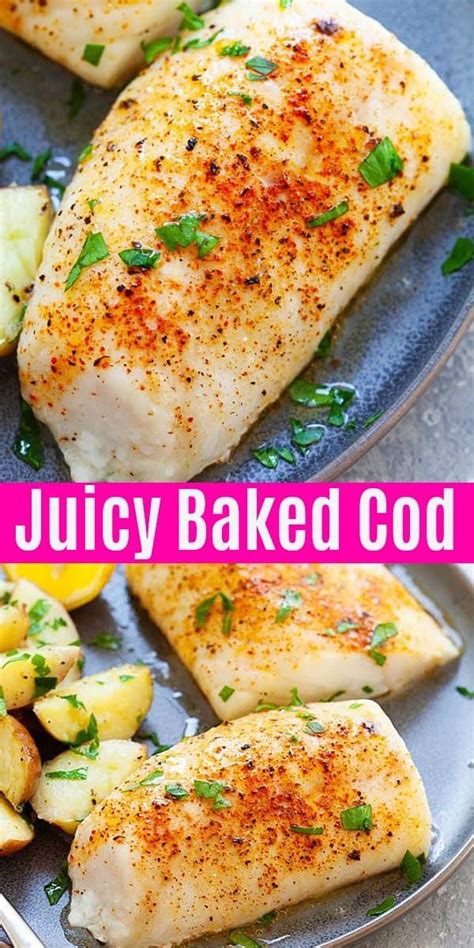 Cod Recipes - Baked Cod - Rasa Malaysia | Cod fish recipes baked, Fish ...