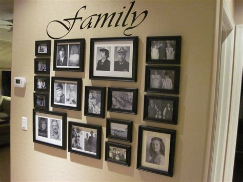 Picture Arrangements On Wall, Photo Arrangement, Family Pictures On ...