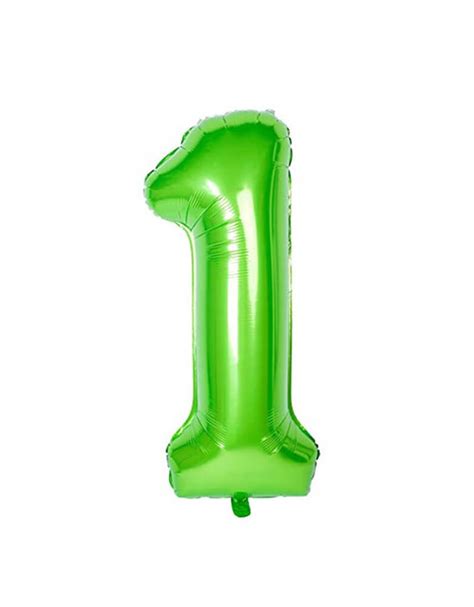 Large Number Green Foil Mylar Balloon – Momo Party