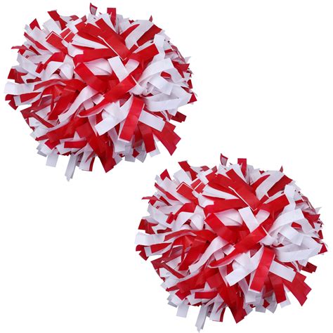 Plastic Cheer Pom Poms Cheerleading Cheerleader Gear 2 pieces one pair ...