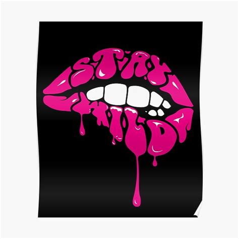 "Ben Azelart Merch Stay Wild Lip" Poster for Sale by MAZAX | Redbubble