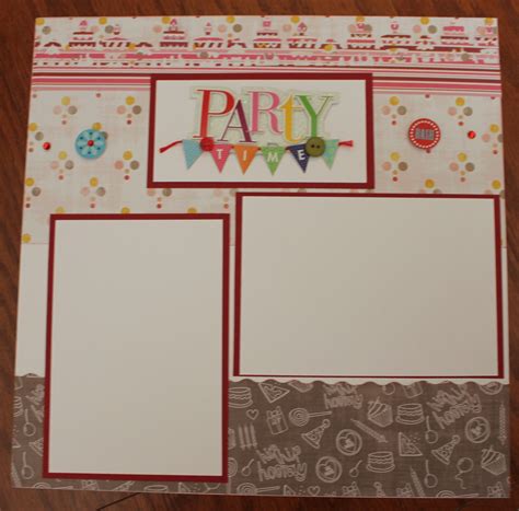 Birthday Scrapbook Layout Double Page Each Page 12 X 12 - Etsy