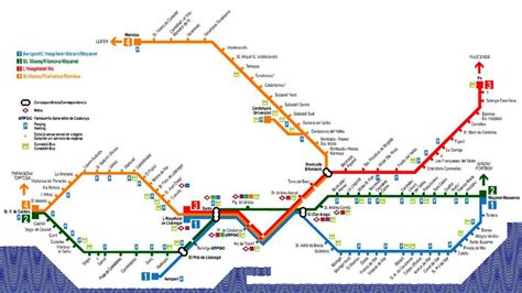 Barcelona airport train map - Barcelona train map from airport ...