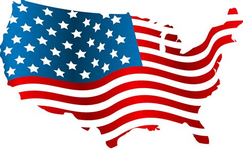 Motorcycle Clipart Patriotic - Transparent Background Usa Flag Png ...