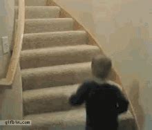 Fall Down Stairs Gif